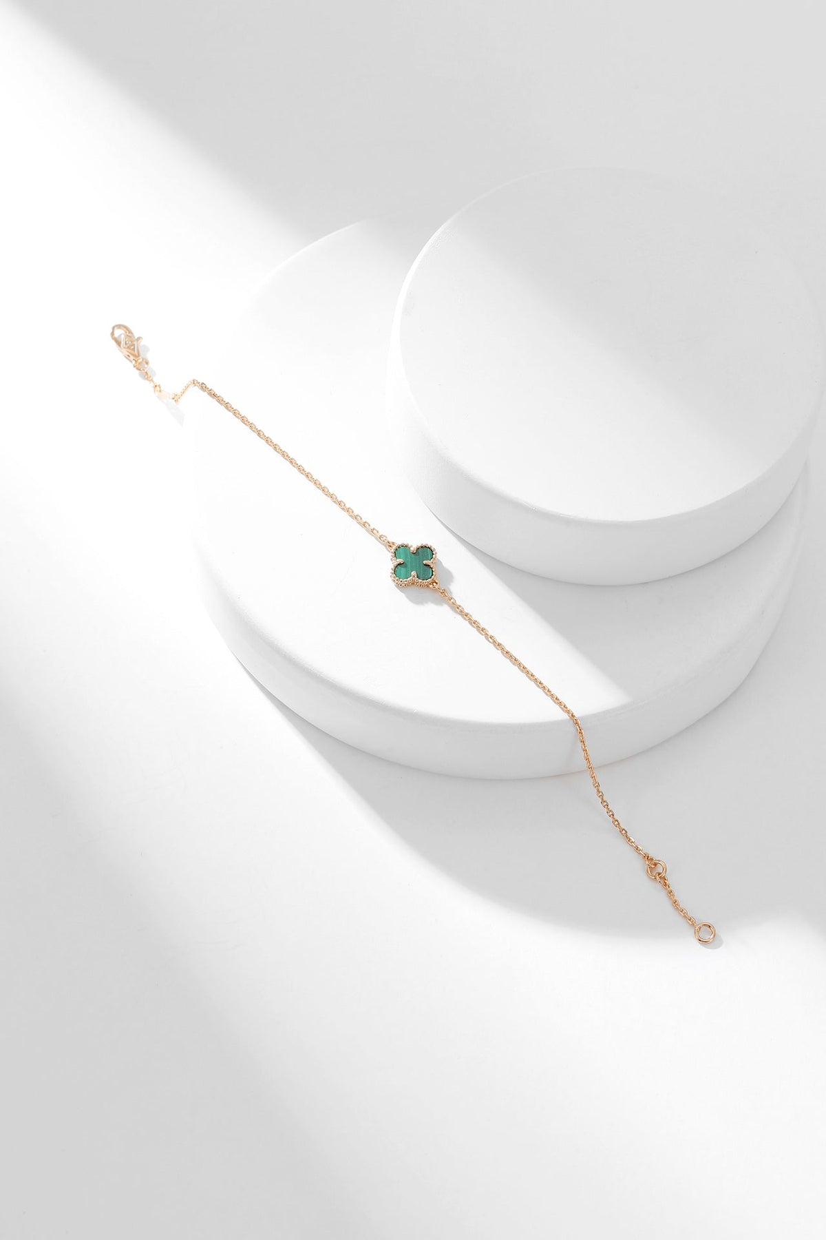 [Garvey ]CLOVER BRACELET MALACHITE 1 MOTIF