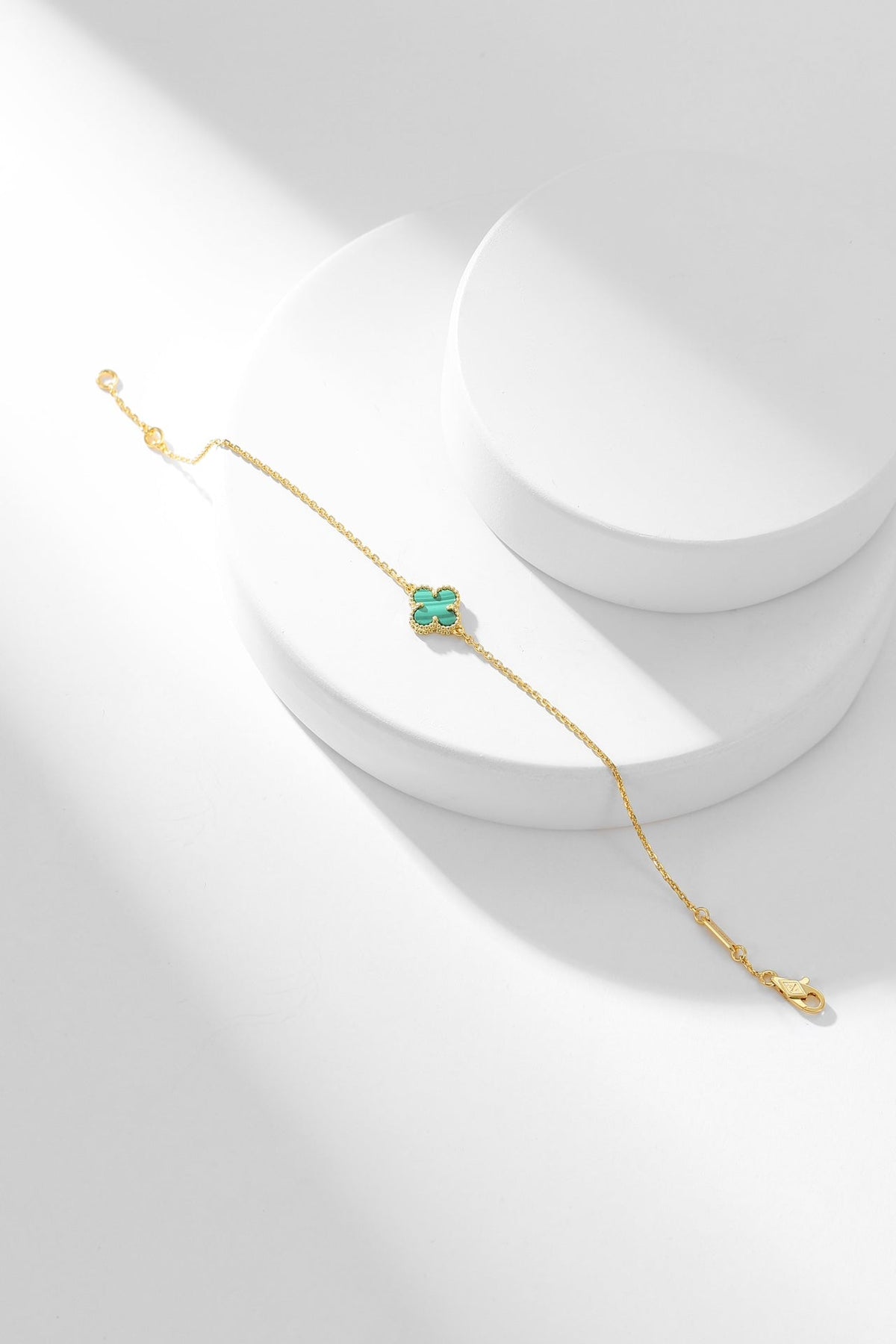 [Garvey ]CLOVER BRACELET MALACHITE 1 MOTIF
