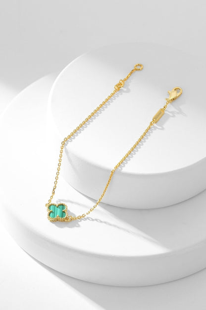 [Garvey ]CLOVER BRACELET MALACHITE 1 MOTIF