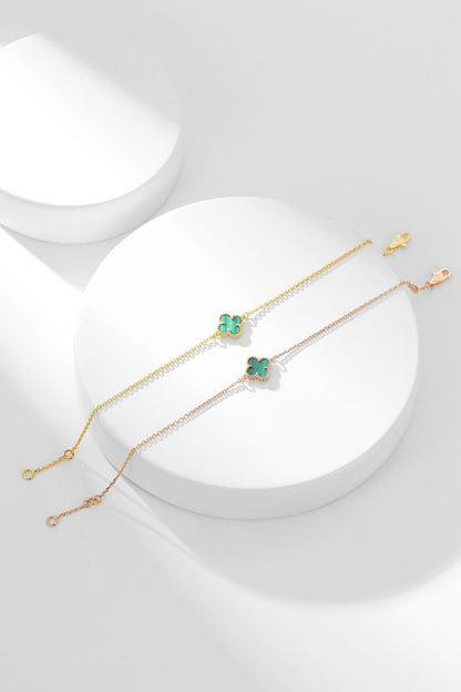 [Garvey ]CLOVER BRACELET MALACHITE 1 MOTIF