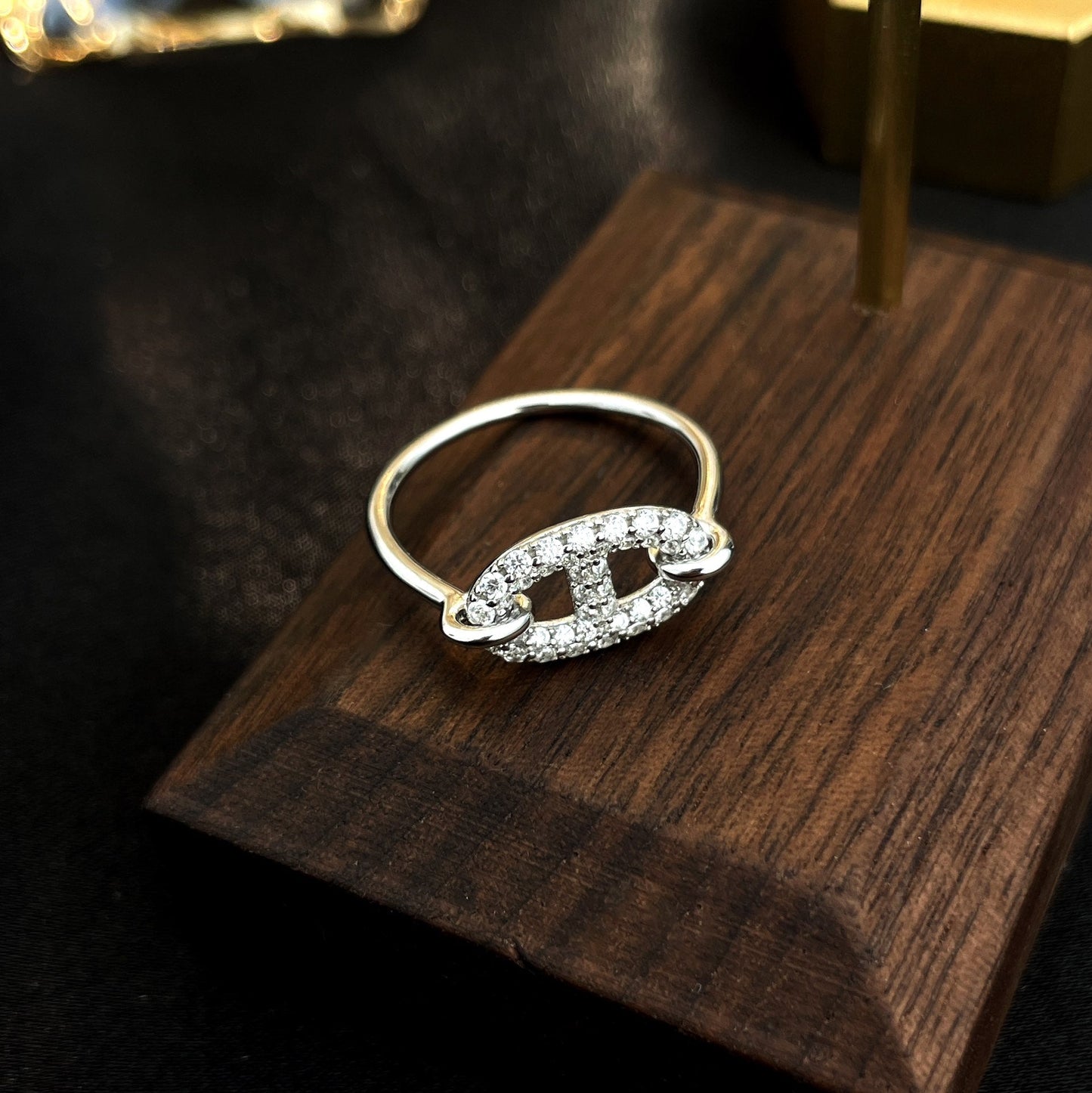 [Garvey]RONDE SMALL SILVER DIAMOND RING