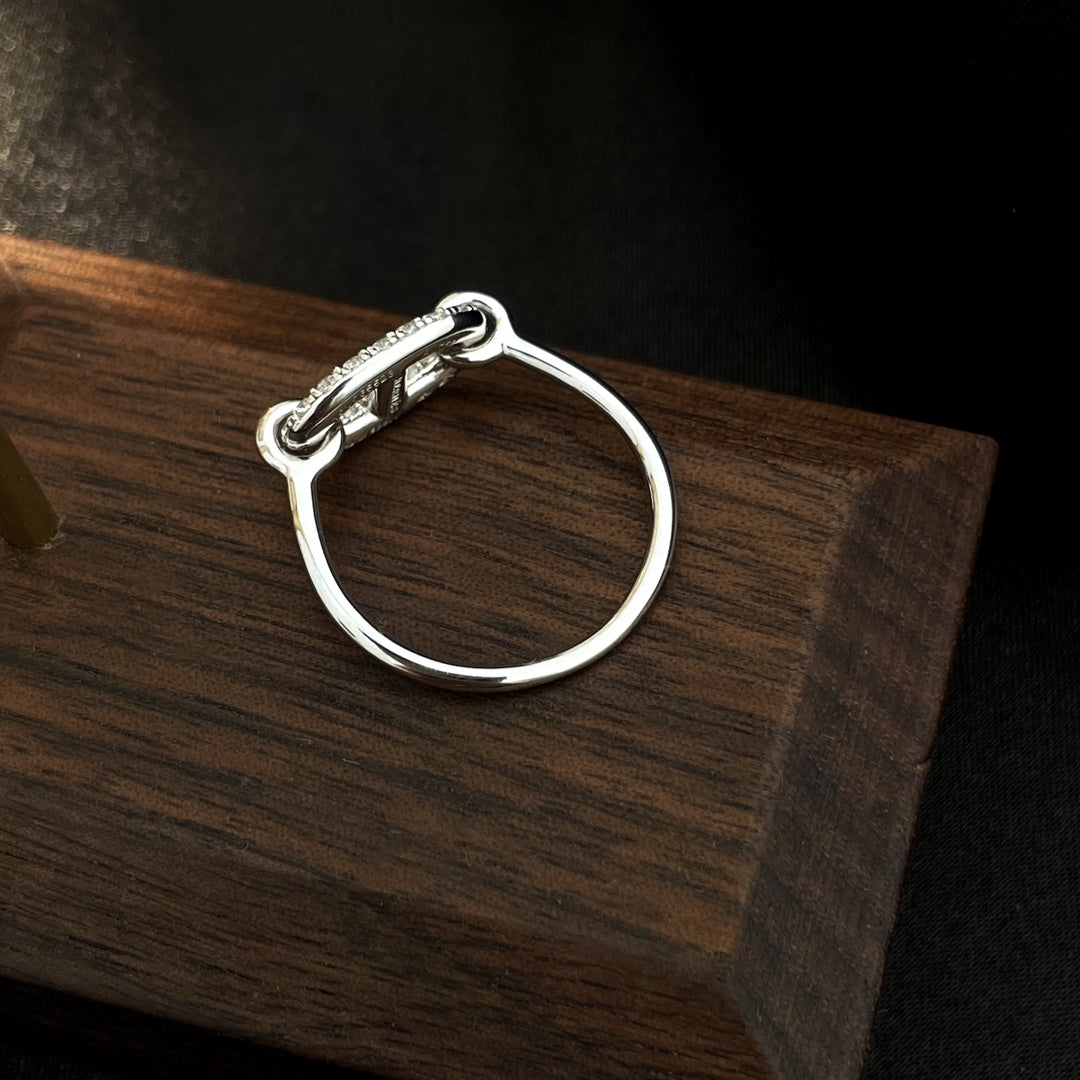 [Garvey ]RONDE SMALL SILVER DIAMOND RING