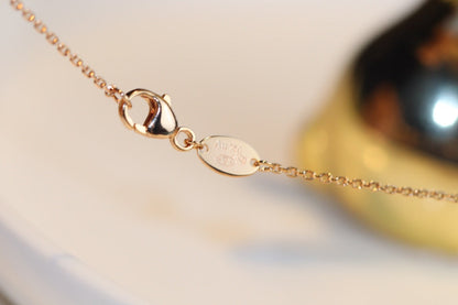 [Garvey ]JEUX MALACHITE 1 DIAMOND PINK GOLD NECKLACE