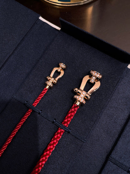 [Garvey ]FORCE 10 HALF DIAMOND PINK GOLD RED CORDERI LARGE AND MEDIUM MODEL