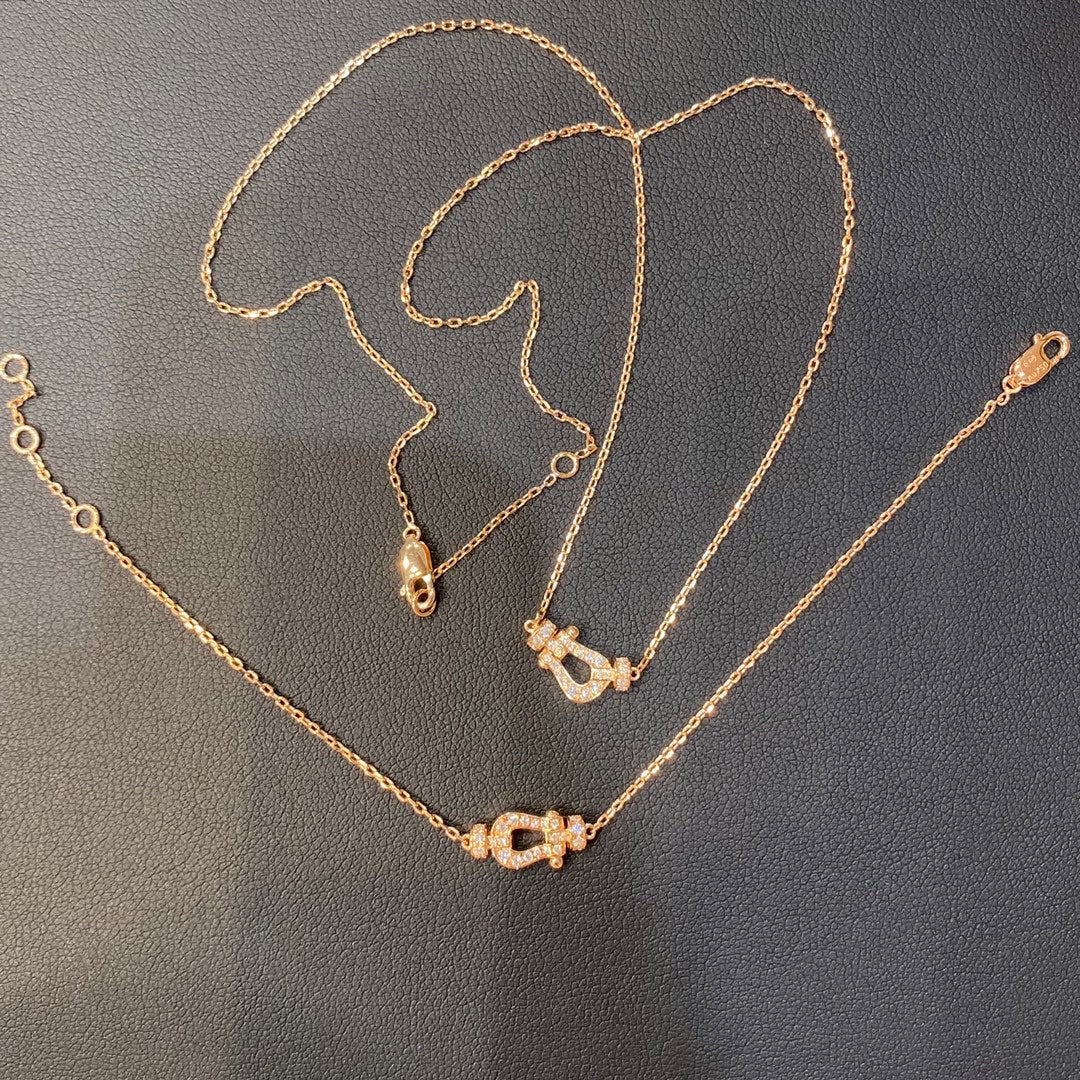 [Garvey ]FORCE 10 DIAMOND PINK GOLD NECKLACE MINI MODEL