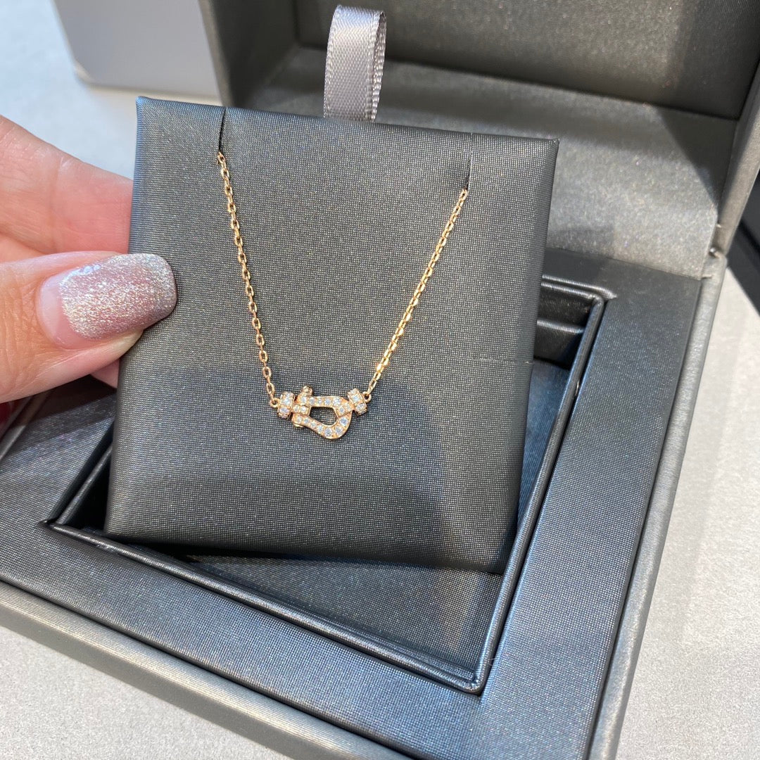 [Garvey ]FORCE 10 DIAMOND PINK GOLD NECKLACE MINI MODEL