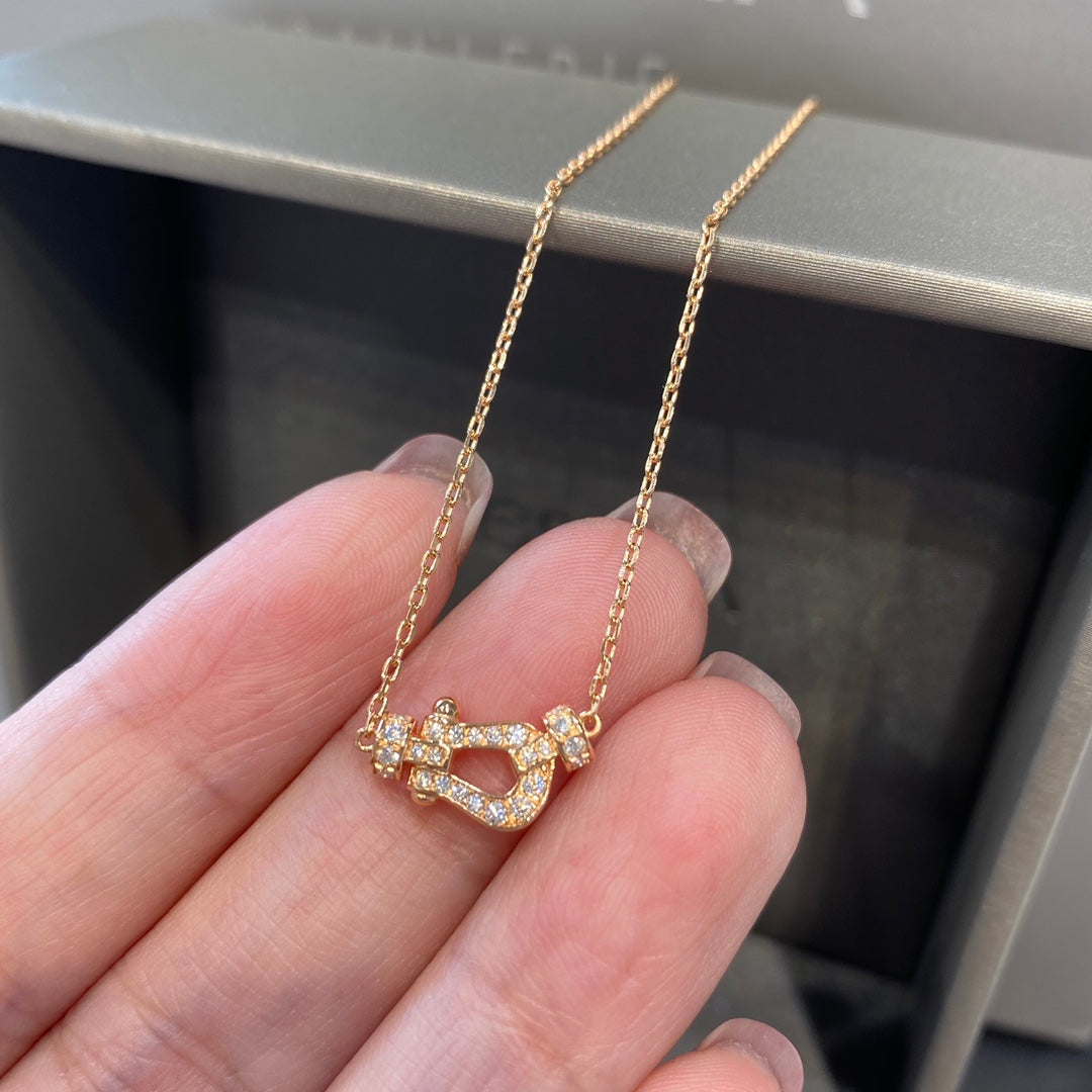 [Garvey ]FORCE 10 DIAMOND PINK GOLD NECKLACE MINI MODEL
