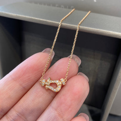 [Garvey ]FORCE 10 DIAMOND PINK GOLD NECKLACE MINI MODEL