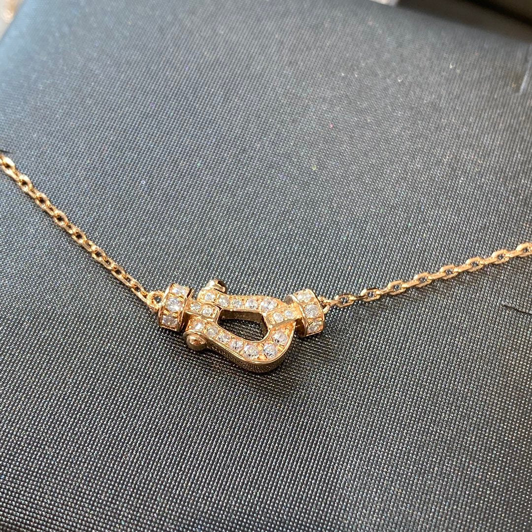 [Garvey ]FORCE 10 DIAMOND PINK GOLD NECKLACE MINI MODEL