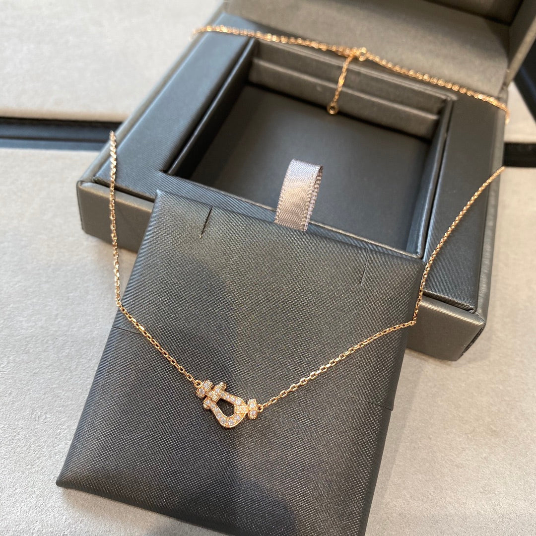[Garvey ]FORCE 10 DIAMOND PINK GOLD NECKLACE MINI MODEL