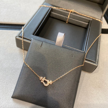 [Garvey ]FORCE 10 DIAMOND PINK GOLD NECKLACE MINI MODEL