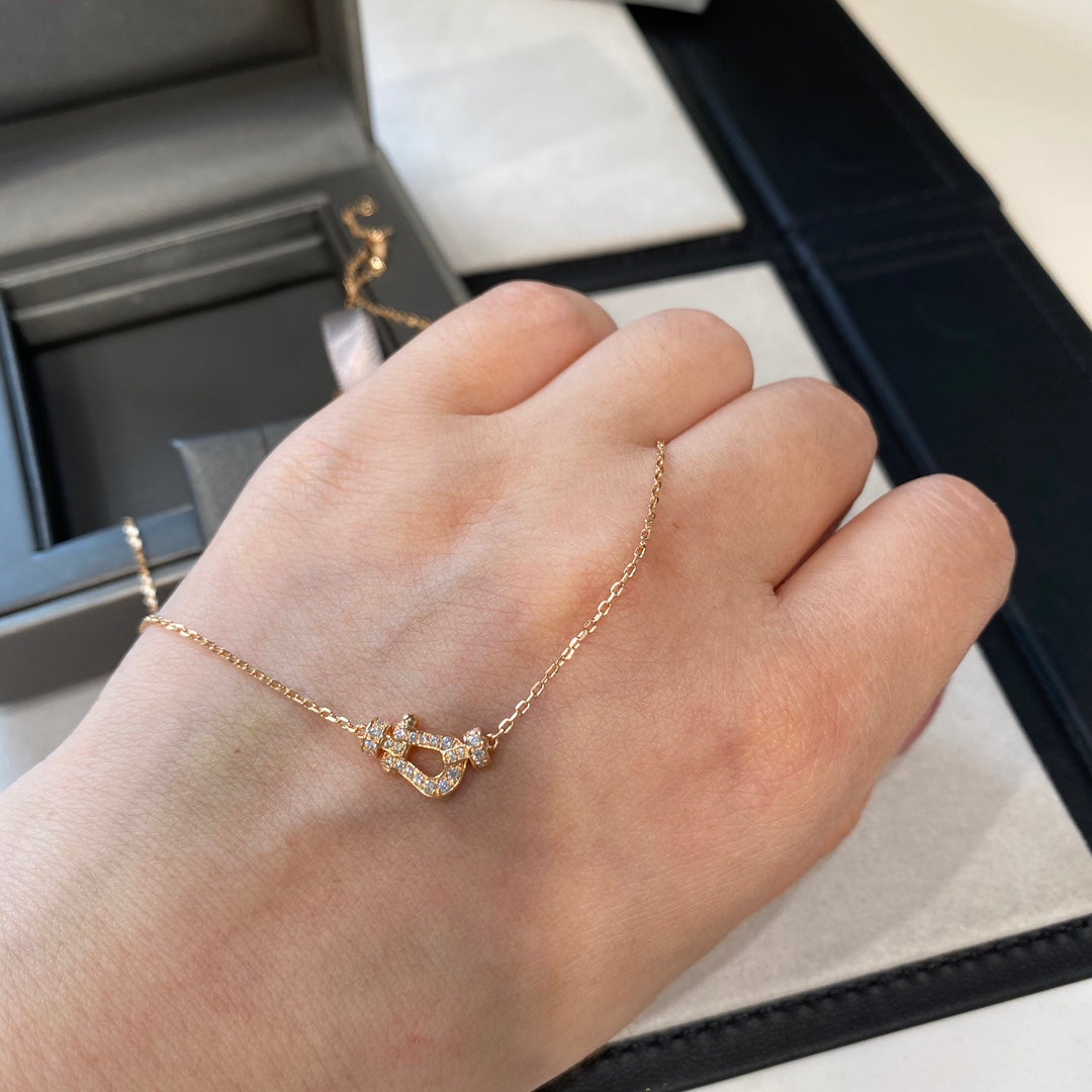 [Garvey ]FORCE 10 DIAMOND PINK GOLD NECKLACE MINI MODEL