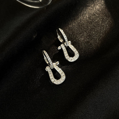 [Garvey ]FORCE 10 FULL DIAMOND DROP EARRINGS MEDIUM MODEL