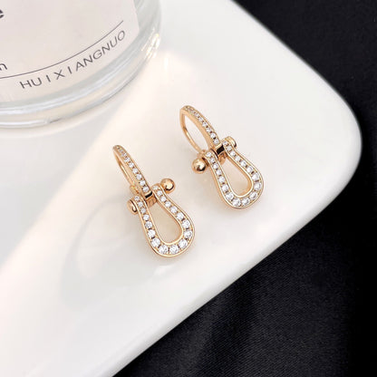 [Garvey ]FORCE 10 FULL DIAMOND DROP EARRINGS MEDIUM MODEL