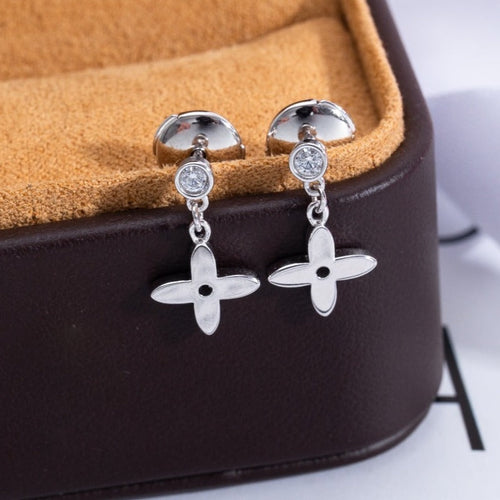 [Garvey ]VIDYLLE SILVER DIAMOND MINI DROP EARRINGS
