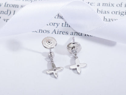 [Garvey ]VIDYLLE SILVER DIAMOND MINI DROP EARRINGS