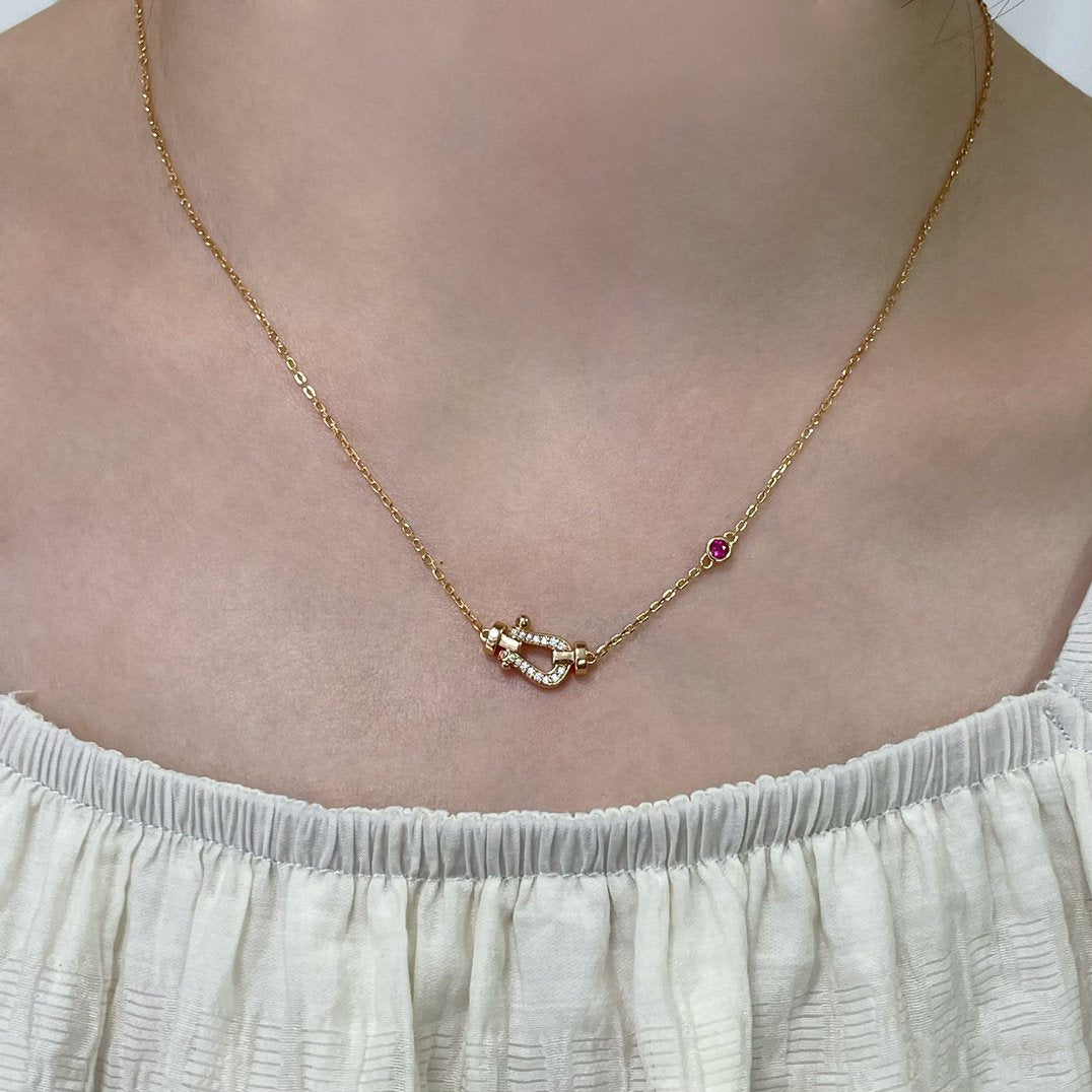 [Garvey ]FORCE 10 DIAMOND PINK GOLD NECKLACE