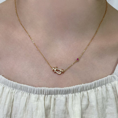[Garvey ]FORCE 10 DIAMOND PINK GOLD NECKLACE