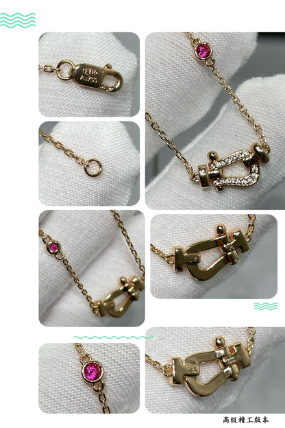 [Garvey ]FORCE 10 DIAMOND PINK GOLD NECKLACE