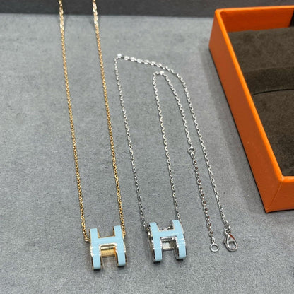 [Garvey]POP H SKY BLUE NECKLACE