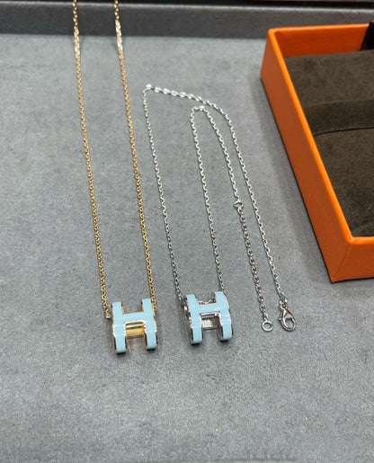 [Garvey ]POP H SKY BLUE NECKLACE