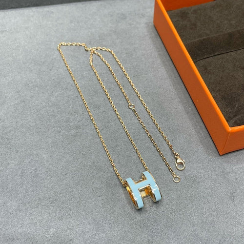 [Garvey]POP H SKY BLUE NECKLACE