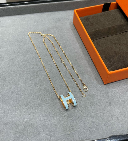 [Garvey]POP H SKY BLUE NECKLACE