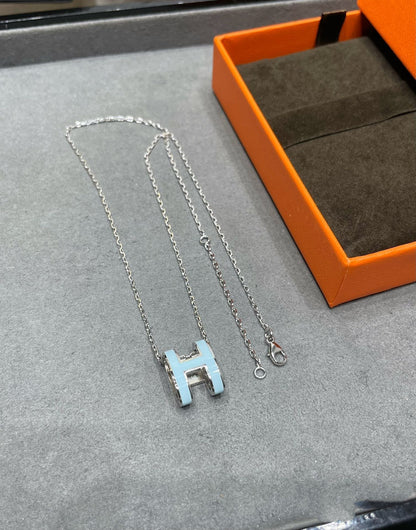 [Garvey ]POP H SKY BLUE NECKLACE