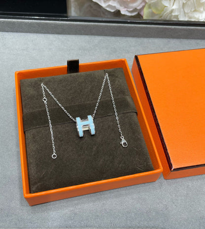 [Garvey ]POP H SKY BLUE NECKLACE