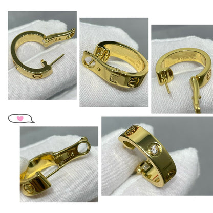 [Garvey ]LOVE 5.5MM 1 DIAMOND EARRINGS