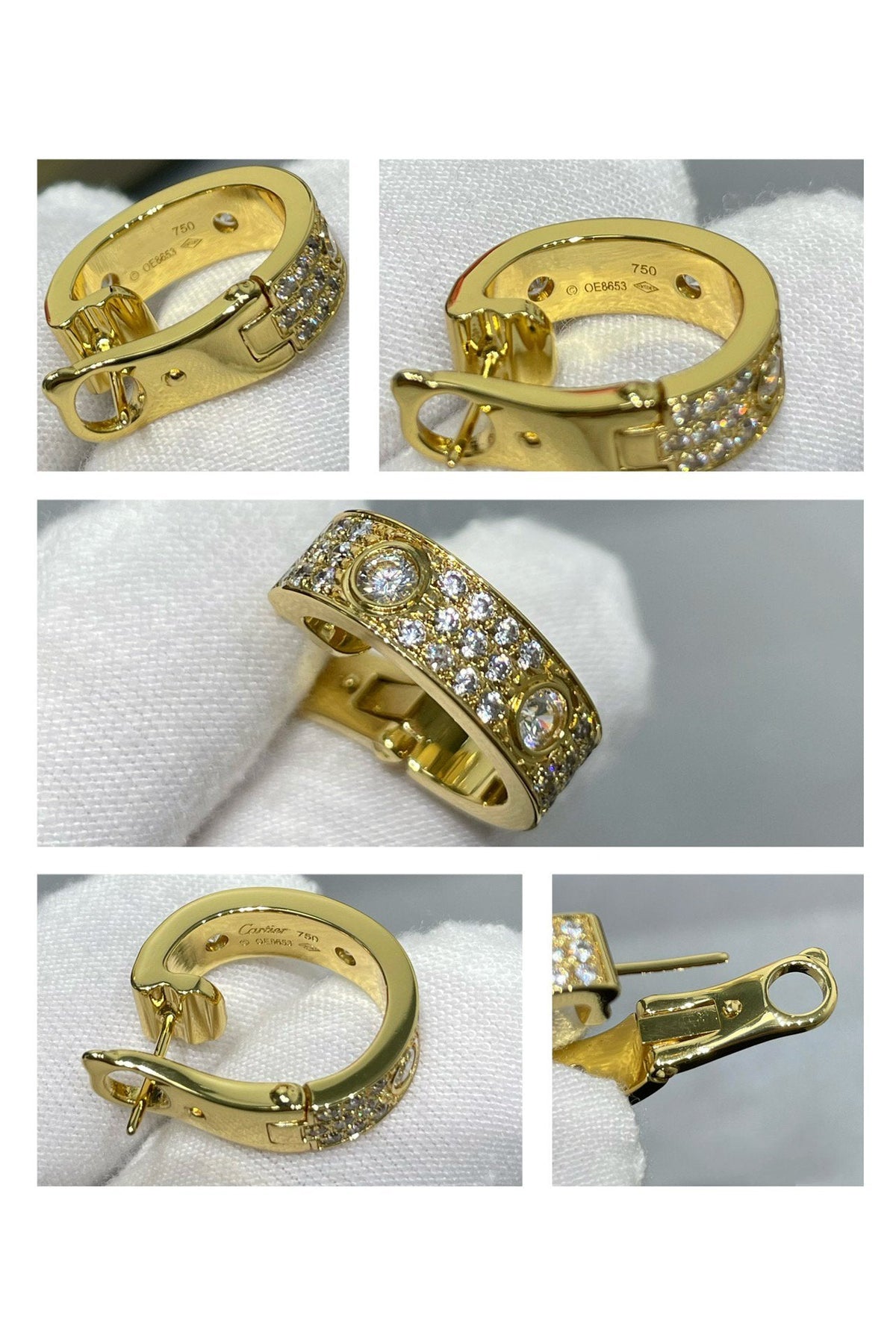 [Garvey ]LOVE 5.5MM DIAMOND PAVED EARRINGS