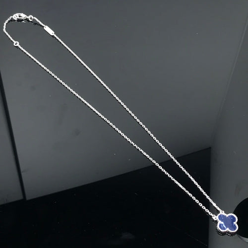 [Garvey ]CLOVER PIETERSITE SILVER LONG NECKLACE