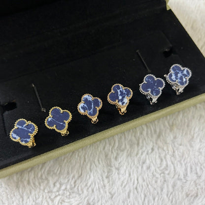 [Garvey ]CLOVER PIETERSITE MEDIUM STUD EARRINGS