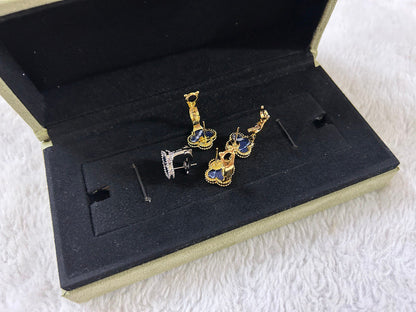 [Garvey ]CLOVER PIETERSITE MEDIUM STUD EARRINGS