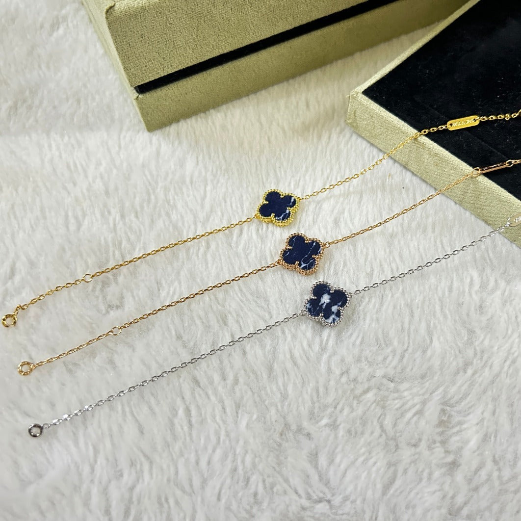 [Garvey ]CLOVER 1 MOTIF PIETERSITE BRACELET