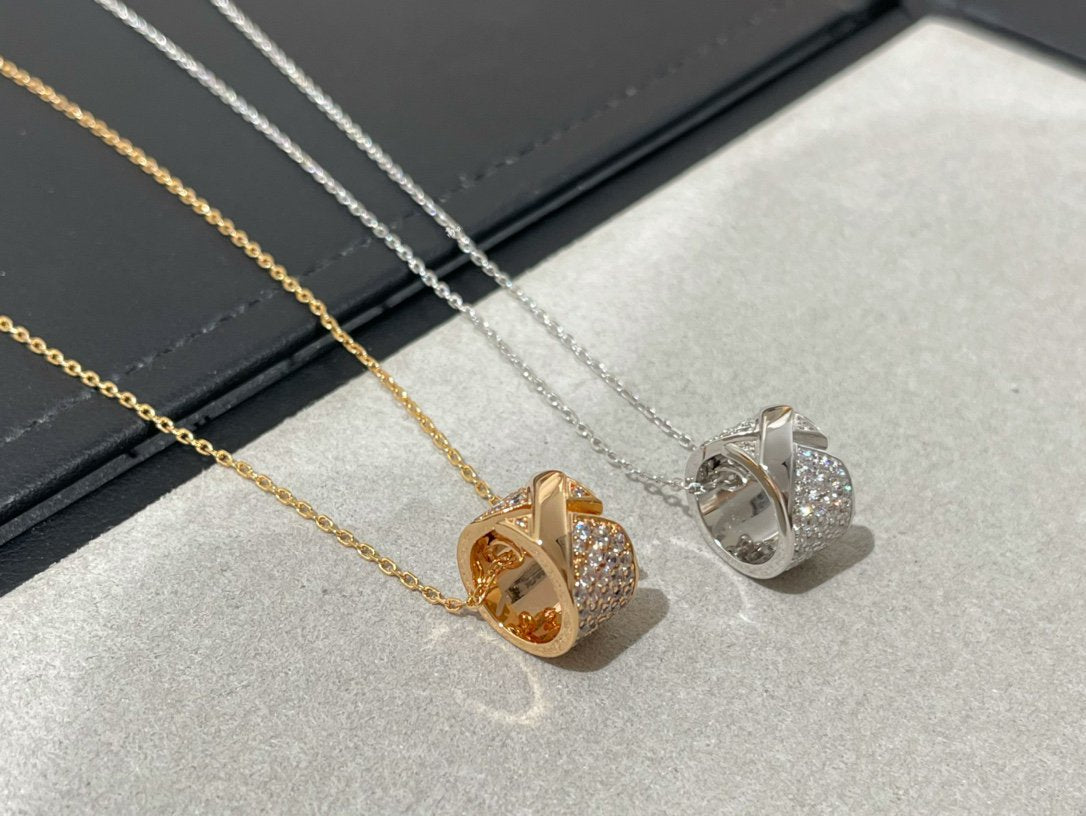 [Garvey ]LIENS EVIDENCE DIAMOND PAVED NECKLACE