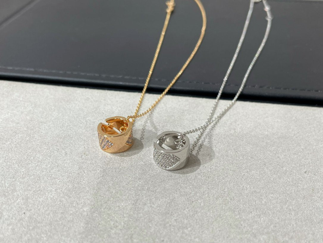 [Garvey]LIENS EVIDENCE DIAMOND PAVED NECKLACE