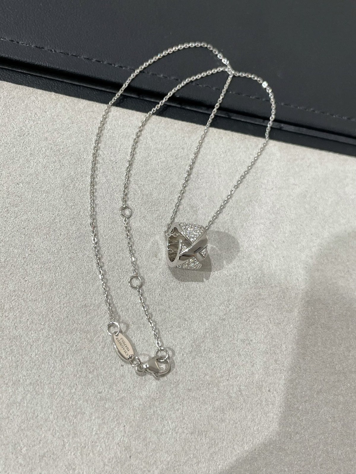 [Garvey ]LIENS EVIDENCE DIAMOND PAVED NECKLACE