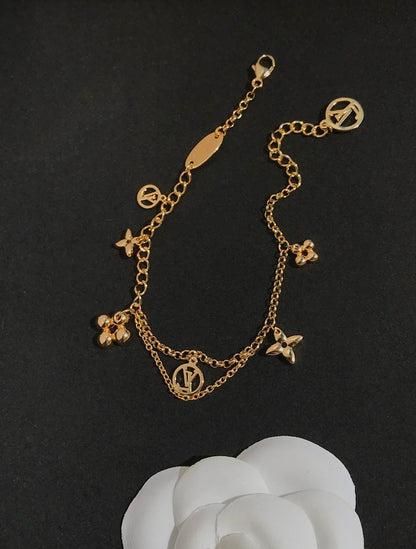 [Garvey ]BLOOMING PINK GOLD MOP BRACELET