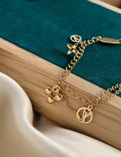 [Garvey ]BLOOMING PINK GOLD MOP BRACELET