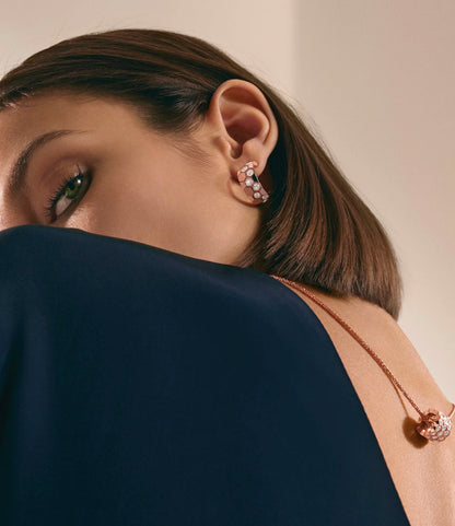 [Garvey ]BEE LOVE DIAMOND HOOP EARRINGS