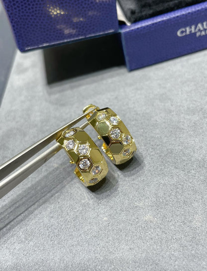 [Garvey ]BEE LOVE DIAMOND HOOP EARRINGS
