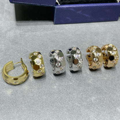 [Garvey ]BEE LOVE DIAMOND HOOP EARRINGS