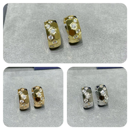[Garvey ]BEE LOVE DIAMOND HOOP EARRINGS
