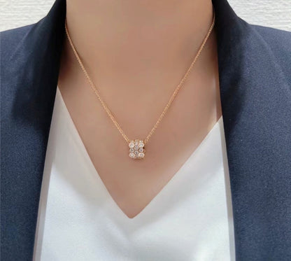 [Garvey ]BEE LOVE DIAMOND PAVED 3 ROW NECKLACE