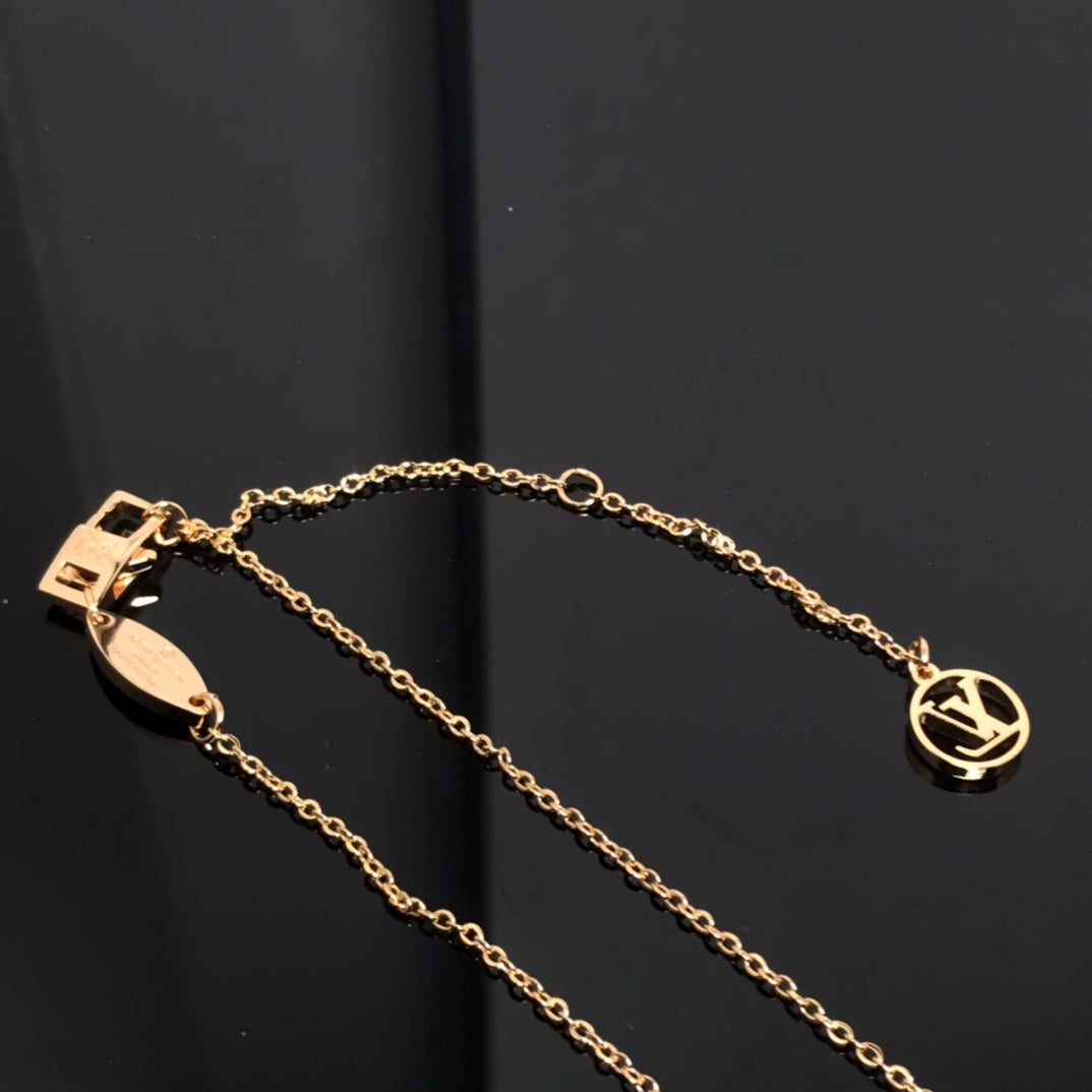 [Garvey ]COLOR BLOSSOM PINK MOP SUN GOLD NECKLACE