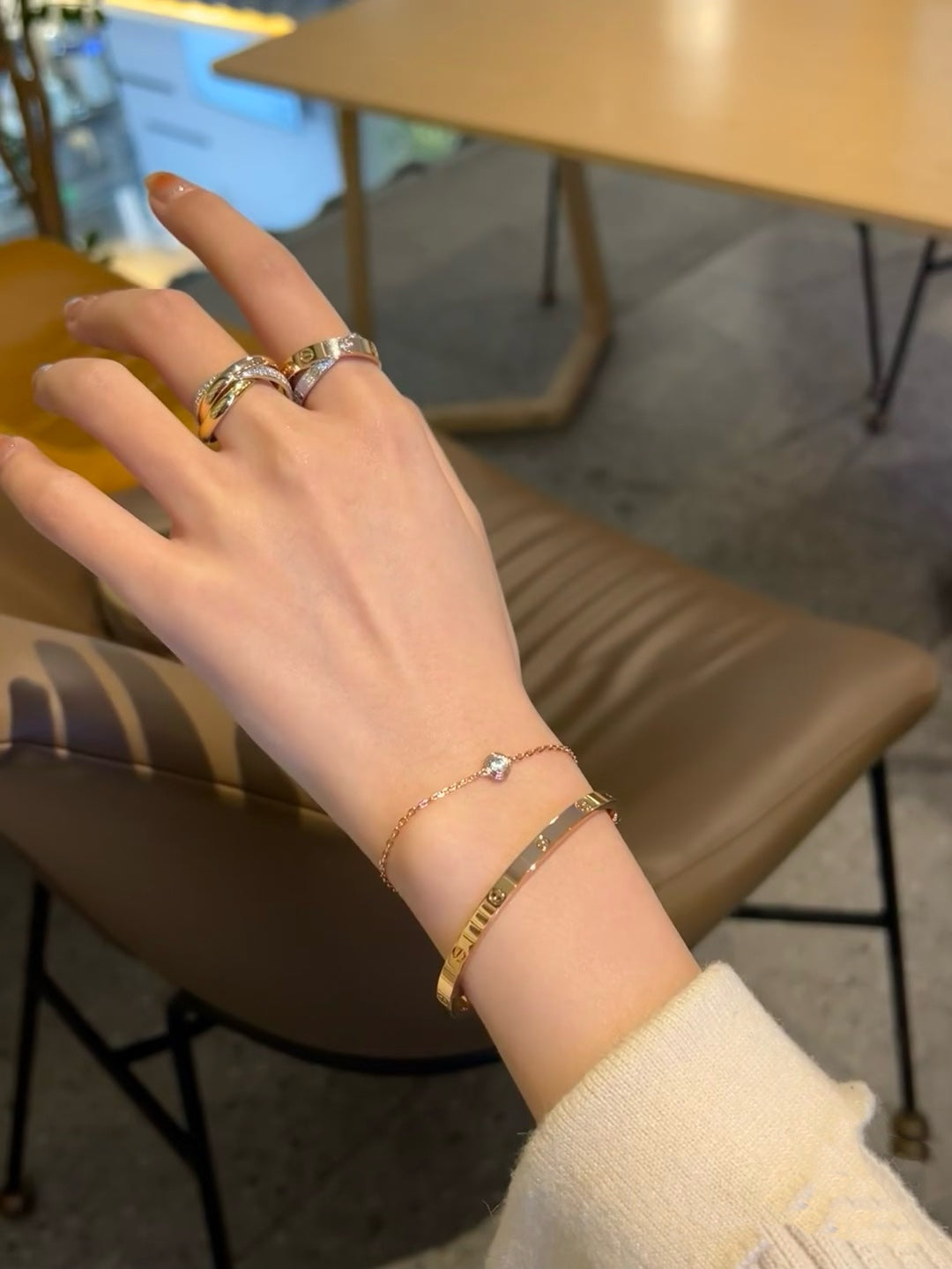 [Garvey ]DAMOUR DIAMOND LINK BRACELET