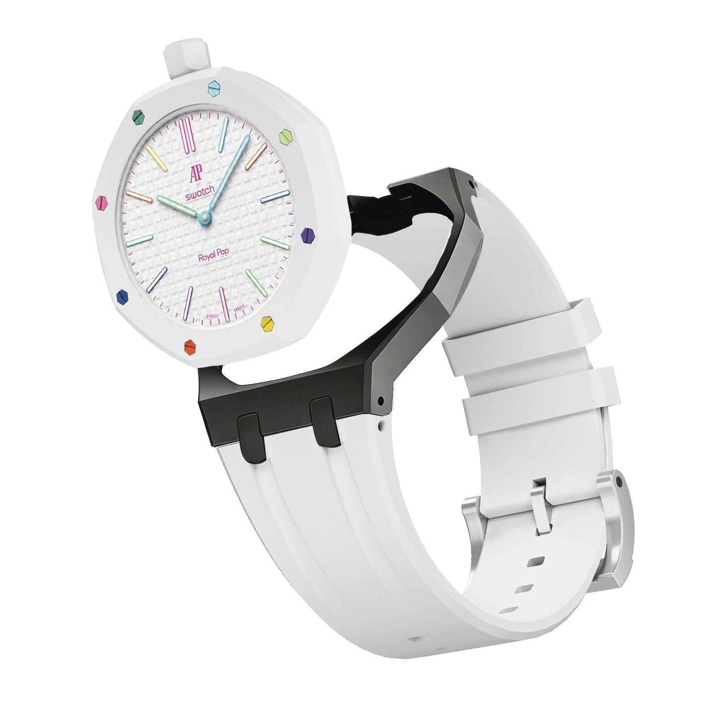 [Garvey]Royal Oak Pop Exclusive Bioceramic Case & Silicone Strap Mix Color