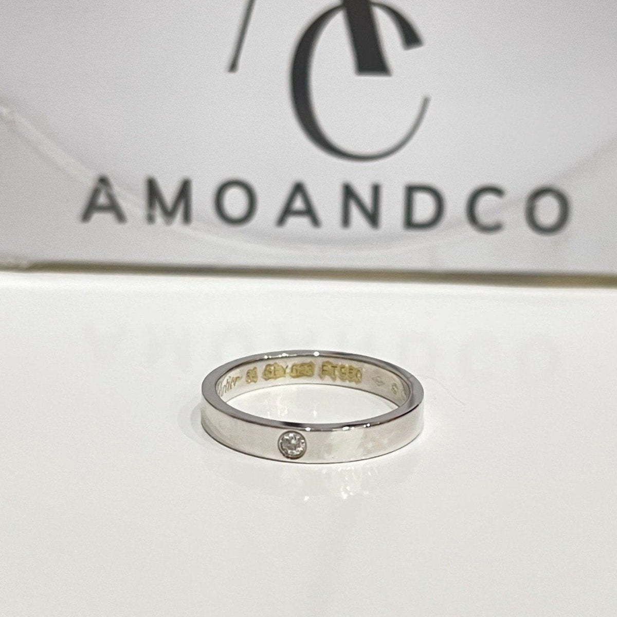[Garvey ]LOVE RING 4MM 1 DIAMOND