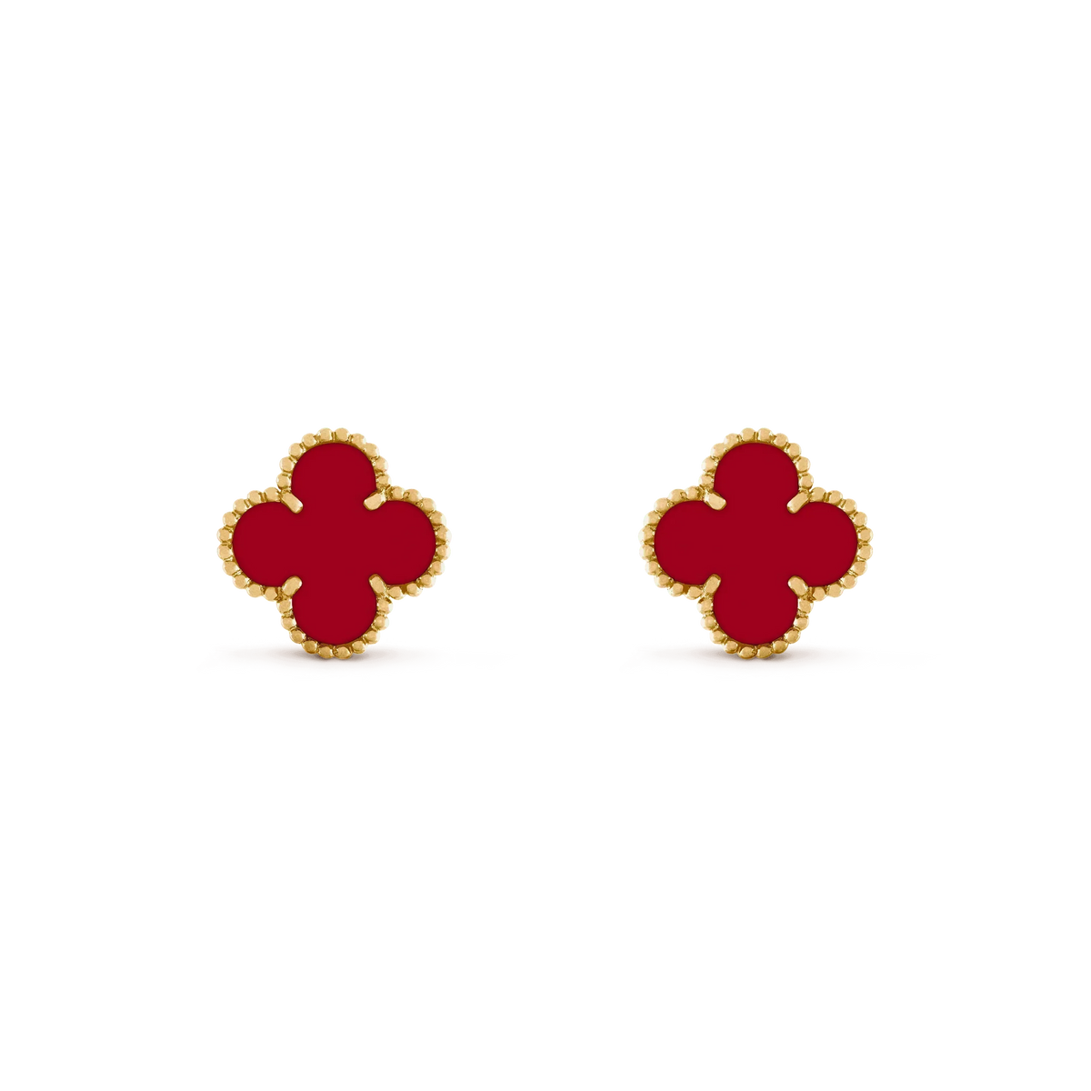[Garvey ]CLOVER MEDIUM 1 MOTIFS CARNELIAN  EARRINGS